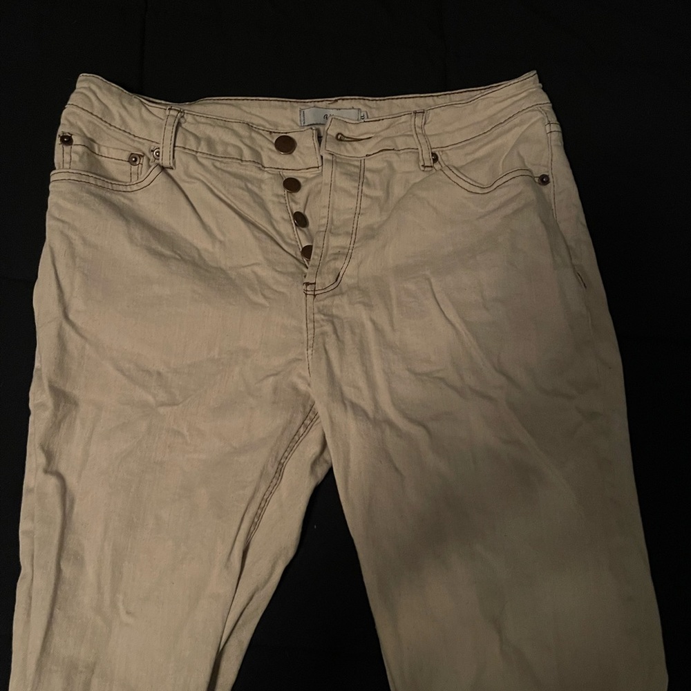 Women’s cream color Adika jeans size xl